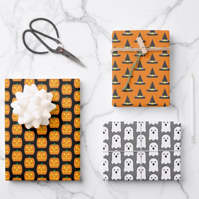 Halloween Wrapping Paper Sheets (Front)