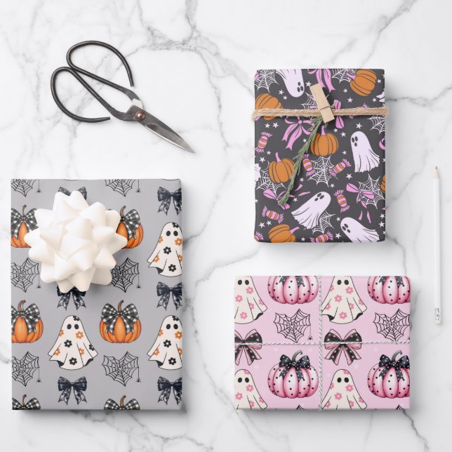 Halloween Wrapping Paper Sheets (Front)