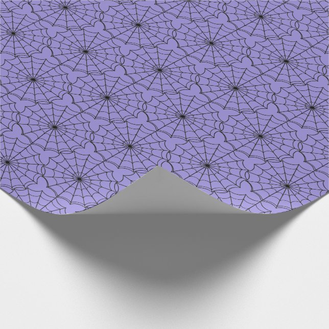 Halloween Wrapping Paper-Spider Webs Paper (Corner)
