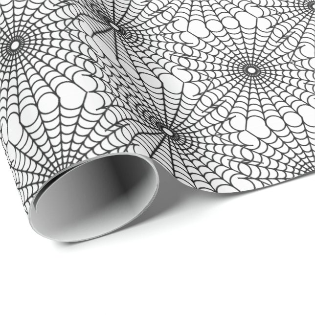 Halloween Wrapping Paper-Spider Webs Wrapping Paper (Roll Corner)