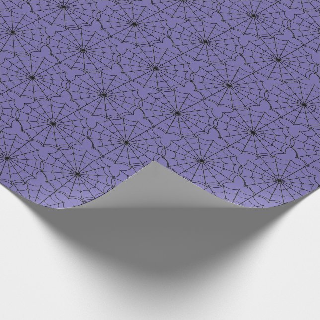 Halloween Wrapping Paper-Spider Webs Wrapping Paper (Corner)