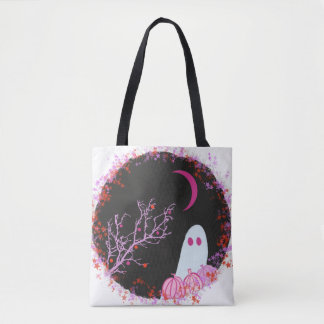 Halloween wreath tote bag