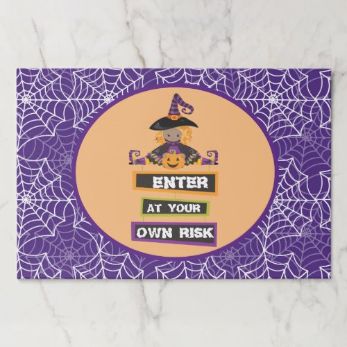 Halloween writing pad disposable placemat