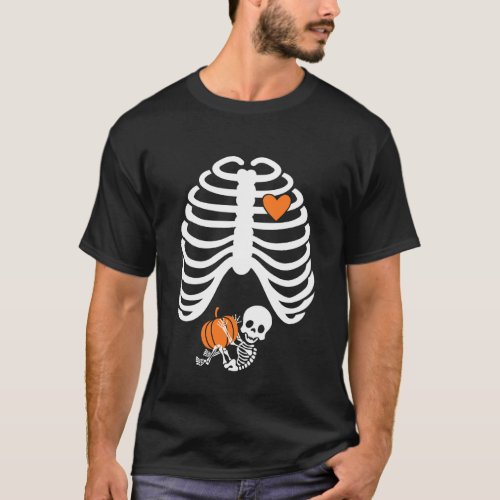 Halloween XRay Pregnancy Expecting Baby Rib Cage 1 T-Shirt