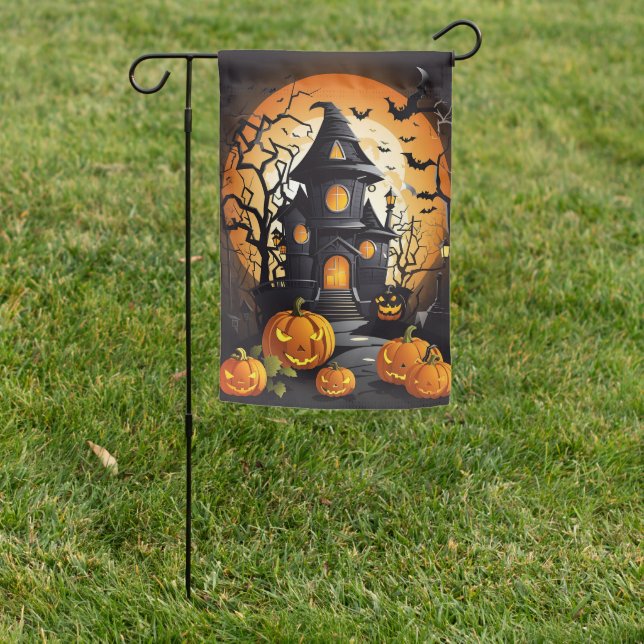 Halloween Yard Flag (In SItu)