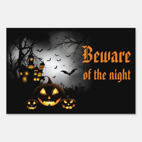 Halloween Yard Sign