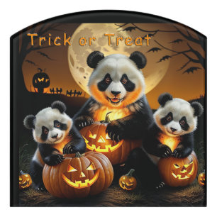 Halloween yard signs funnyt pandasPanda