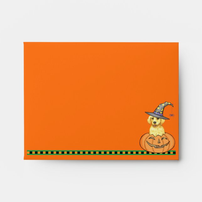 Halloween Yellow Lab  Envelope (Front)