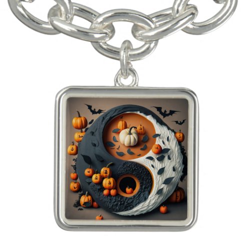 Halloween Yingyan Pumpkins and Bats Bracelet