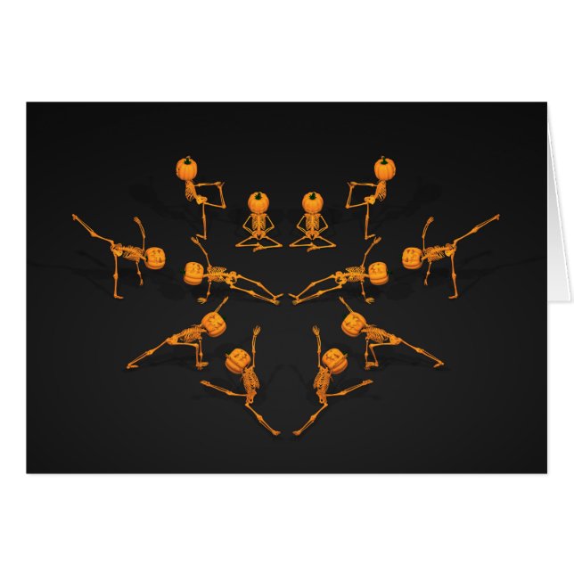 Halloween Yoga Class Cards (Front Horizontal)