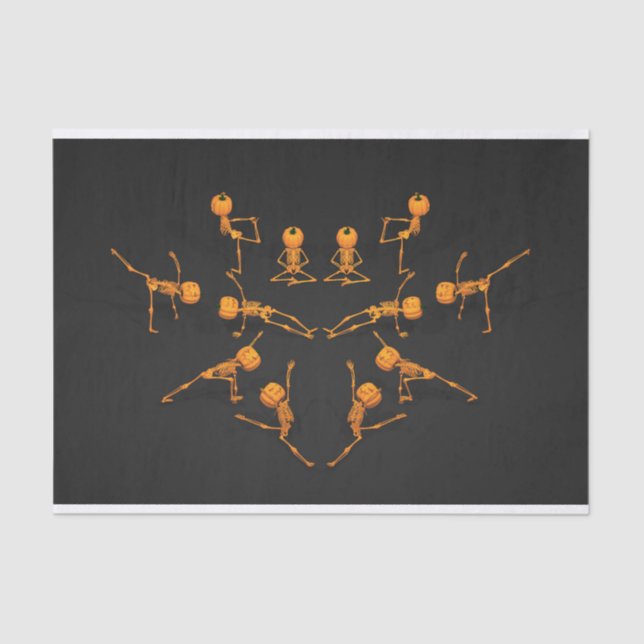 Halloween Yoga Class Tissue Paper (Front)