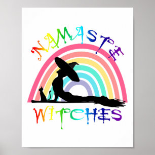 Halloween Yoga Lgbt Pride - Namaste Witches Poster