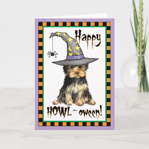 Halloween Yorkie Card