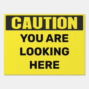 Halloween You are looking here Yard Sign