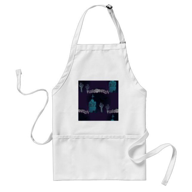halloween zombie adult apron (Front)