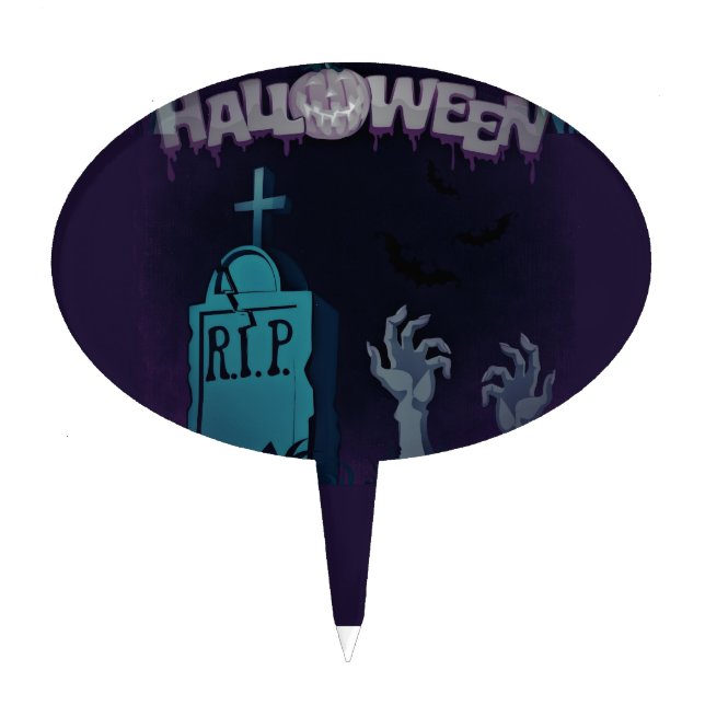 halloween zombie cake topper (Front)