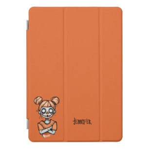 Halloween Zombie Clown Orange iPad Pro Cover