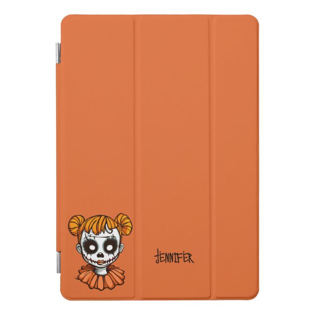 Halloween Zombie Clown Orange iPad Pro Cover (Front)