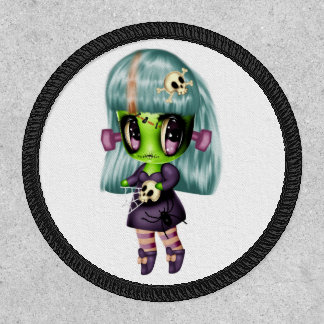 Halloween Zombie Doll Teal Hair Patch