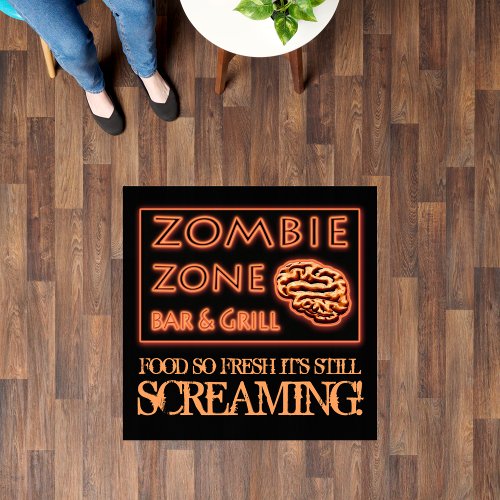 Halloween Zombie Food So Fresh Still Screaming Floor Decals