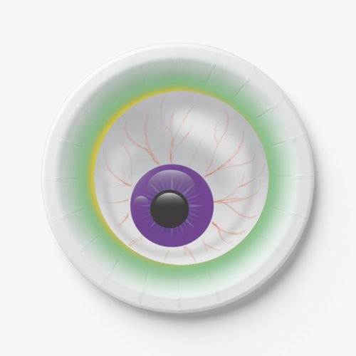 Halloween Zombie Ghost Eyeball Cyclops Eye Paper Plates