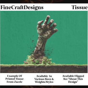 Halloween Zombie Hand From Grave ES4L Decoupage Tissue Paper