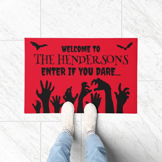 Halloween Zombie Hands Enter if You Dare Doormat (Indoor)