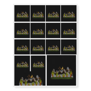Halloween Zombie Hands Temporary Tattoos
