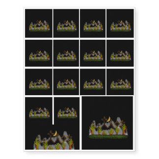 Halloween Zombie Hands Temporary Tattoos