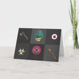 halloween zombie hunter invitation