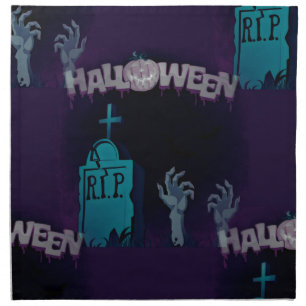 halloween zombie napkin