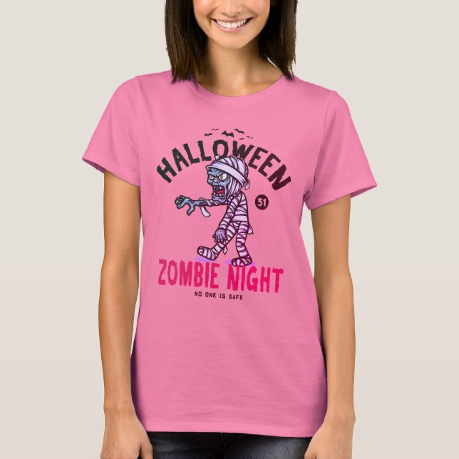 Halloween Zombie Night T-Shirt (Front)