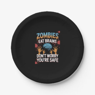 Halloween Zombie Paper Plates