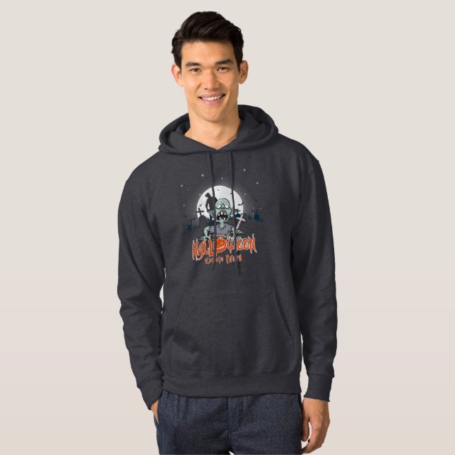 Halloween Zombie Party | Men Hoodie (Front Full)