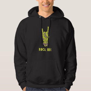 Halloween Zombie Rock On Hand Sign Hoodie
