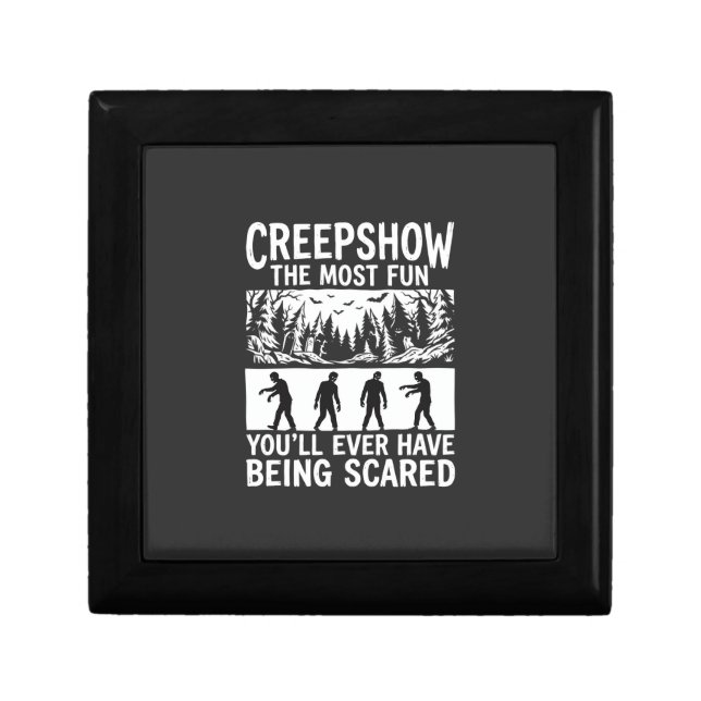 Halloween Zombie Scared Horror Vector Design_1 Gift Box (Front)