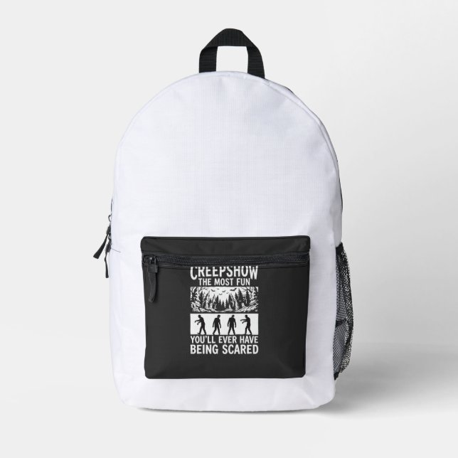 Halloween Zombie Scared Horror Vector Design_1 Printed Backpack (Front)