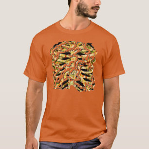 Halloween Zombie Skeleton Bones Inside T-Shirt