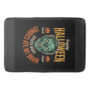 Halloween Zombies Ate My Brain Bath Mat