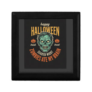 Halloween Zombies Ate My Brain Gift Box