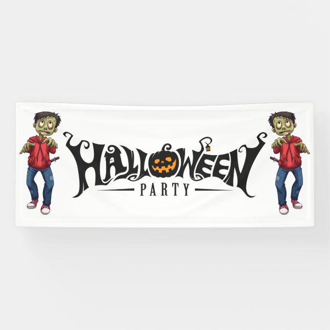 Halloween Zombies Banner (Horizontal)