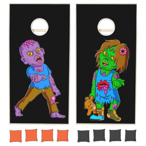 Halloween Zombies Cornhole Set