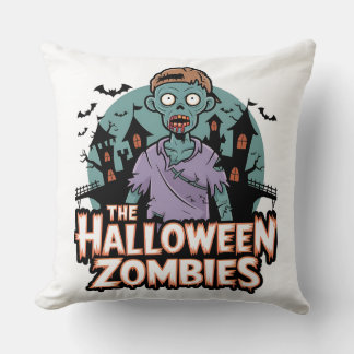 Halloween Zombies Home Throw Pillow: Spooky New Mo Pillow
