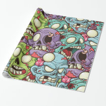 Halloween Zombies Wrapping Paper