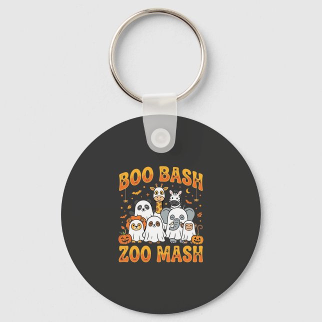 Halloween Zoo Animals Boo Bash Zoo Mash_1 Keychain (Front)