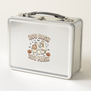 Halloween Zoo Boo Bash Funny Animal Party_1 Metal Lunch Box