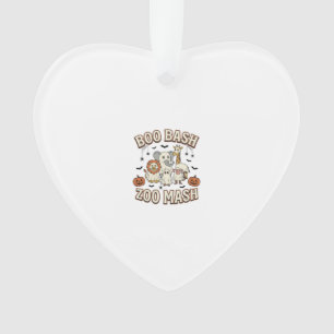 Halloween Zoo Boo Bash Funny Animal Party_1 Ornament