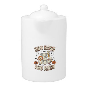 Halloween Zoo Boo Bash Funny Animal Party_1 Teapot