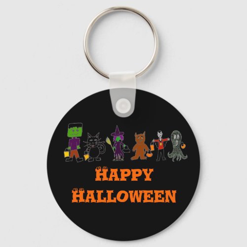 HalloweenFriends Happy Halloween Keychain