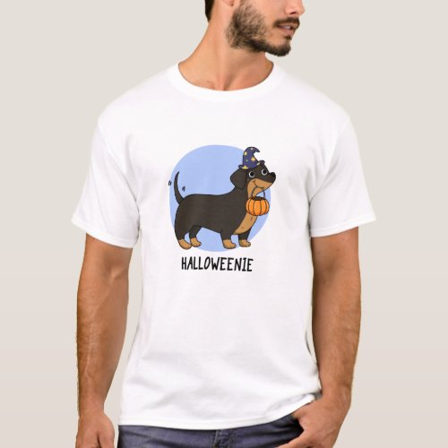 Halloweenie Funny Halloween Sausage Dog Pun T_Shirt